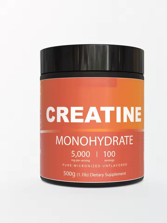 Microcrystalline Monohydrate Creatine Powder 500g, 100 Portions Pack