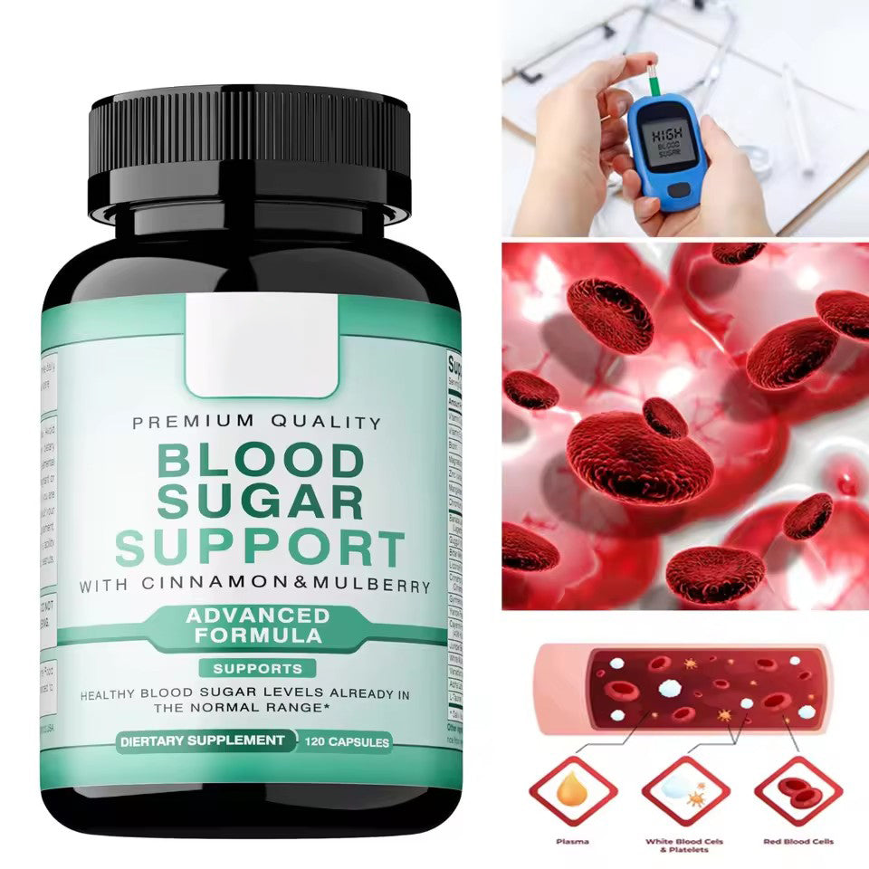Blood Sugar Support - with Vitamin C, Gymnema Sylvestre, Alpha Lipoic Acid, Cinnamon, Cayenne - 120 Capsules